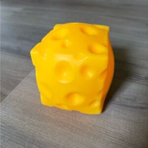 Yellow Sensory Cube with Raised Bumps